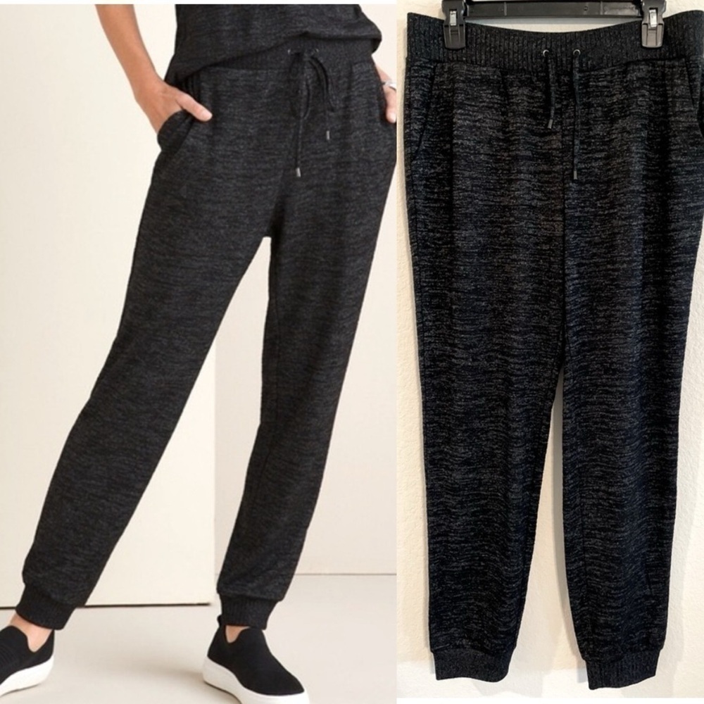 Chico’s Women's Joggers Medium Grey Causal Loungewear Causal Relaxed Fit Stretch